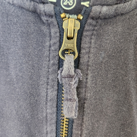 Primary navy zip sweatshirt with rainbow trim sz 2-3Y - Picture 7 of 7